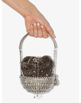 Kingham Cometa velvet pouch bag