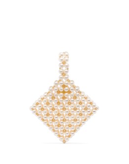 Reveries beaded clutch bag