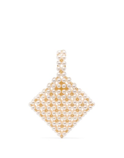 Reveries beaded clutch bag