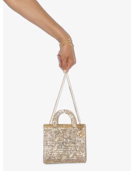 Teodora cystal-embellished tote