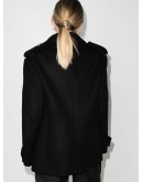 double-breasted wool coat