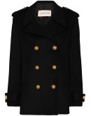 double-breasted wool coat