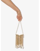 Oasis Arcadia gold-tone pearl shoulder bag