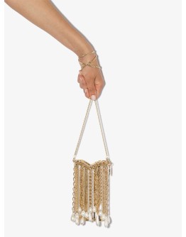 Oasis Arcadia gold-tone pearl shoulder bag