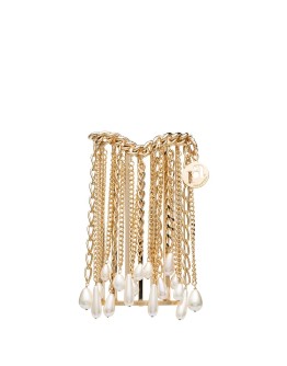 Oasis Arcadia gold-tone pearl shoulder bag