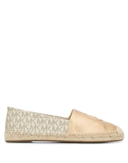 logo-embossed monogram espadrilles
