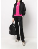 stripe detail bomber jacket
