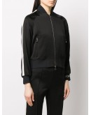 stripe detail bomber jacket