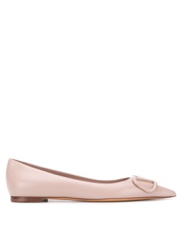 VLOGO buckle ballerina shoes