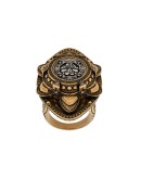 oversized engraved ring