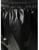 shiny leather shorts