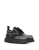 Hybrid stud-embellished Derby shoes