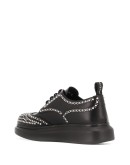 Hybrid stud-embellished Derby shoes