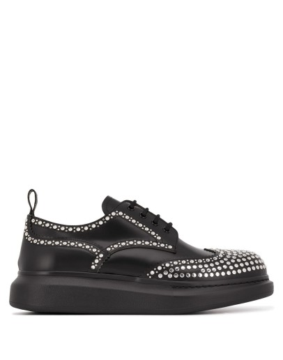 Hybrid stud-embellished Derby shoes