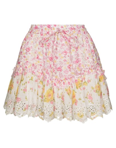 Becca floral print ruffled mini skirt