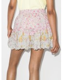Becca floral print ruffled mini skirt