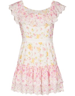Denver floral-printed mini dress