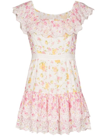 Denver floral-printed mini dress