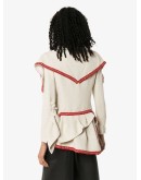 reworked vintage Chanel cape-effect tweed jacket