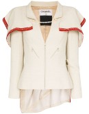 reworked vintage Chanel cape-effect tweed jacket