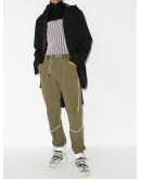 reflective-logo tapered-fit track pants