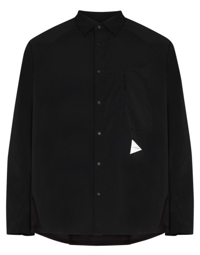 logo-patch buttoned shirt