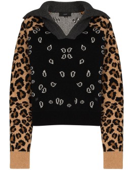 leopard bandana jumper
