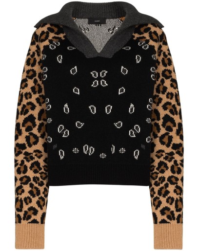 leopard bandana jumper