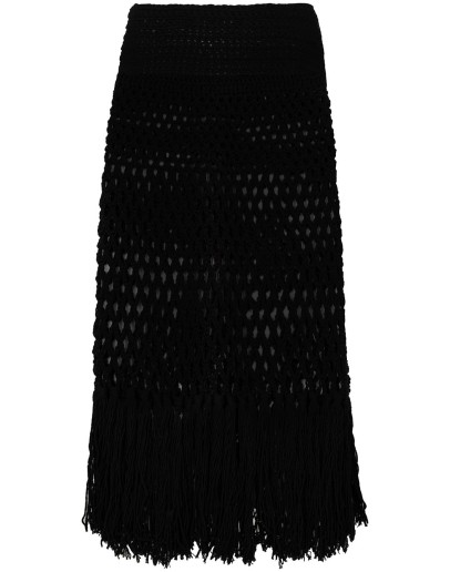 handmade net crochet skirt