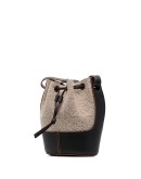 Balloon monogram bucket bag