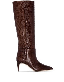 snakeskin effect boots