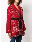 La Scala bandanna-print cardigan
