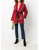 La Scala bandanna-print cardigan