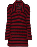 crochet striped maxi jumper