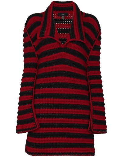 crochet striped maxi jumper