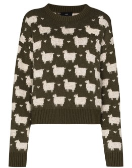 brushed sheep crewneck jumper
