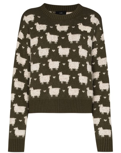 brushed sheep crewneck jumper