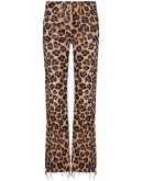 leopard-print jeans