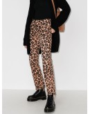 leopard-print jeans