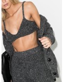 ribbed knit cropped vest