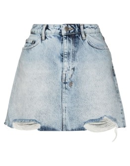 denim mini skirt