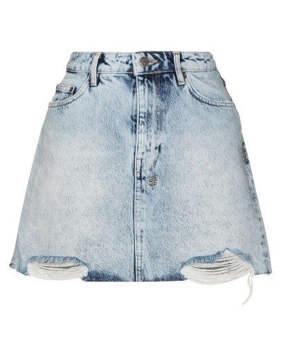denim mini skirt