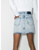 denim mini skirt