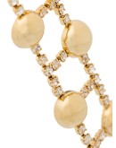 gold-tone crystal-embellished earrings