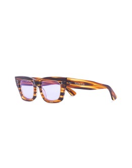  tortoiseshell-effect square-frame sunglasses