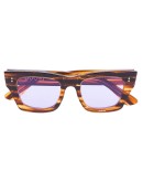  tortoiseshell-effect square-frame sunglasses