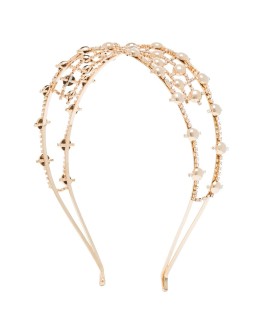 gold-tone crystal headband