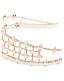 gold-tone crystal headband