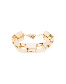 gold-tone square-link bracelet