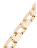 gold-tone square-link bracelet